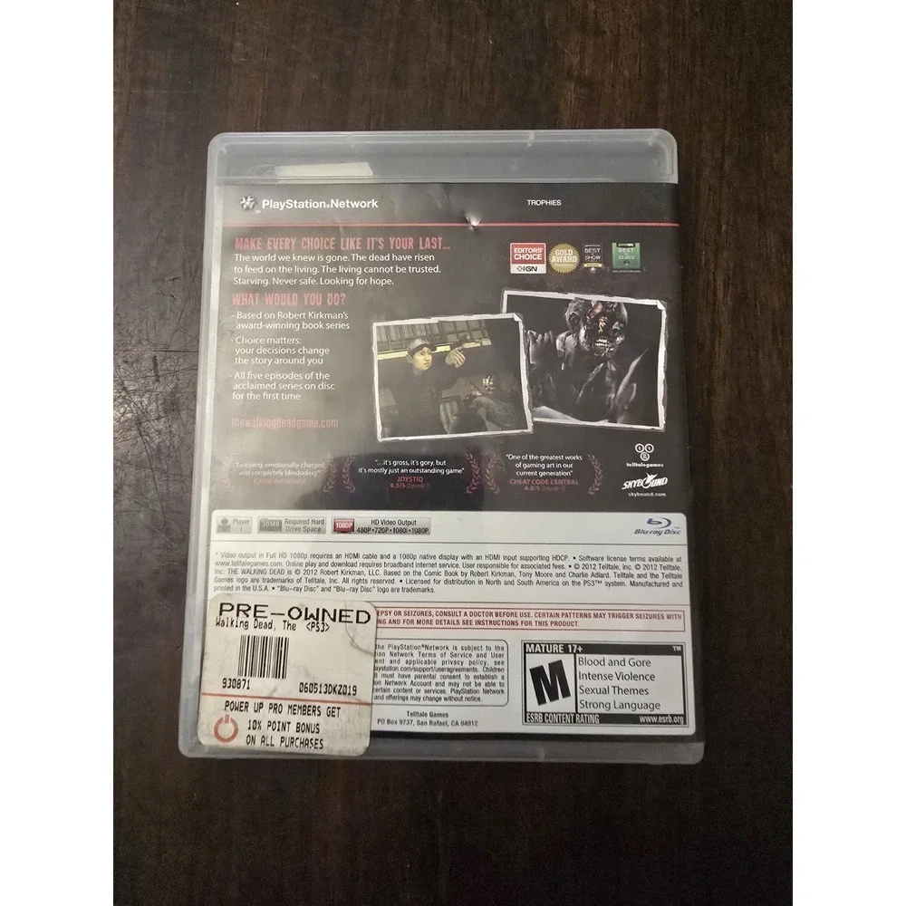 The Walking Dead‎ A Telltale Games Series Playstation 3 Game TESTED